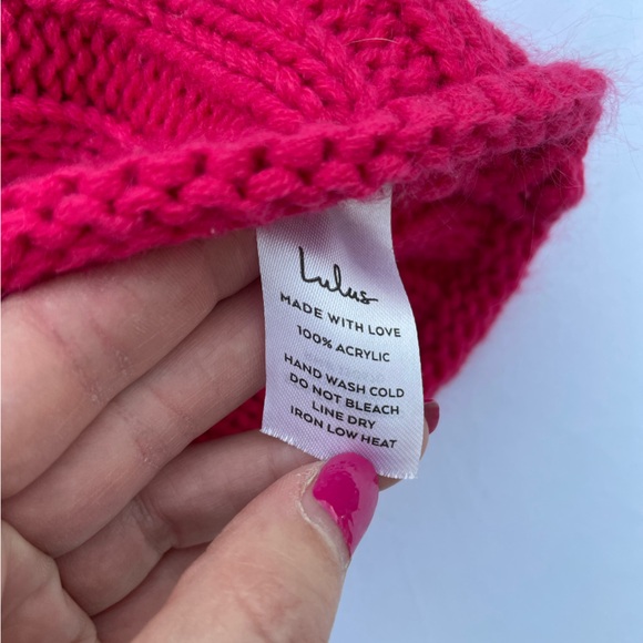 Lulu's Pink Ribbed Sweater - Picture 4 of 8